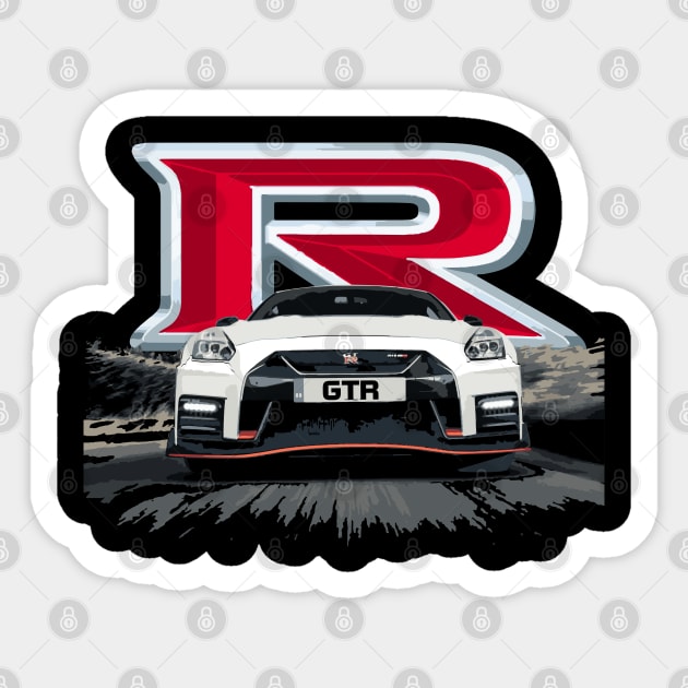 nismo gt-r gtr r35 VR38 Sticker by cowtown_cowboy